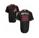 Arizona Diamondbacks #20 Luis Gonzalez Authentic Black Brick Alternate Cool Base MLB Jersey