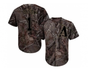 Men Arizona Diamondbacks #1 Jarrod Dyson Camo Realtree Collection Cool Base Stitched MLB Jersey