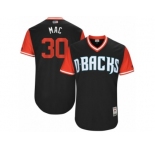 Men's 2017 Little League World Series Diamondbacks TJ McFarland #30 Mac Black Jersey