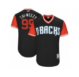 Men's Arizona Diamondbacks Taijuan Walker #99 Tai-Weezy Majestic Black 2017 Players Weekend Authentic Jersey