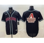 Men's Arizona Diamondbacks Team Big Logo 2026 Fashion Replica Black Out Stitched Baseball Jersey