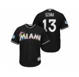 Men's Miami Marlins #13 Marchell Ozuna 2017 Spring Training Cool Base Stitched MLB Jersey