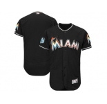 Miami Marlins Blank Black 2017 Spring Training Flexbase Authentic Collection Stitched Baseball Jersey