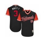 Men's 2017 Little League World Series Nationals #3 Michael Taylor Mikey T Navy Jersey
