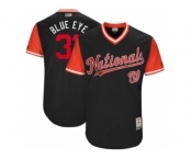 Men's 2017 Little League World Series Nationals #31 Max Scherzer Blue Eye Navy Jersey