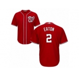 Men's Majestic Washington Nationals #2 Adam Eaton Replica Red Alternate 1 Cool Base MLB Jersey