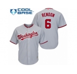 Men's Majestic Washington Nationals #6 Anthony Rendon Authentic Grey Road Cool Base MLB Jersey