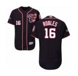 Men's Washington Nationals #16 Victor Robles Navy Blue Alternate Flex Base Authentic Collection 2019 World Series Bound Baseball Jersey