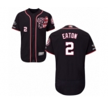 Men's Washington Nationals #2 Adam Eaton Navy Blue Alternate Flex Base Authentic Collection 2019 World Series Champions Baseball Jersey