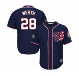 Men's Washington Nationals #28 Jayson Werth Replica Navy Blue Alternate 2 Cool Base 2019 World Series Bound Baseball Jersey