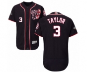 Men's Washington Nationals #3 Michael Taylor Navy Blue Alternate Flex Base Authentic Collection 2019 World Series Bound Baseball Jersey