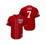 Men's Washington Nationals #7 Trea Turner 2017 Spring Training Cool Base Stitched MLB Jersey
