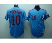 mlb expos #10 dawson blue