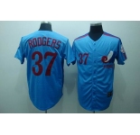 mlb montreal expos #37 rodgers m&n blue