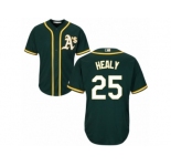 Oakland Athletics #25 Ryon Healy Replica Green Alternate 1 Cool Base MLB Jersey