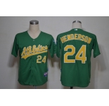 mlb jerseys oakland athletics #24 henderson green