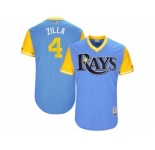 Men's 2017 Little League World Series Rays #4 Blake Snell Zilla Light Blue Jersey