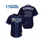 Men's Majestic Tampa Bay Rays #39 Kevin Kiermaier Authentic Navy Blue Alternate Cool Base MLB Jersey