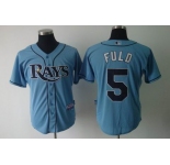 mlb jerseys tampa bay rays #5 fuld lt.blue