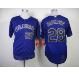 mlb jerseys colorado rockies #28 arenado blue