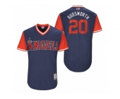Men's 2017 Little League World Series Angels Bud Norris #20 Budsworth Navy Jersey