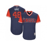Men's 2017 Little League World Series Angels Jose Alvarez #48 Kíke Navy Jersey