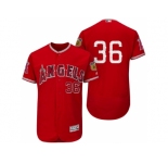 Men's Los Angeles Angels Of Anaheim #36 Jered Weaver 2017 Spring Training Flex Base Authentic Collection Stitched Baseball Jersey