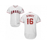 Men's Majestic Los Angeles Angels of Anaheim #16 Huston Street White Flexbase Authentic Collection MLB Jersey