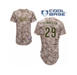 Men's Majestic Cincinnati Reds #29 Brandon Finnegan Replica Camo Alternate Cool Base MLB Jersey