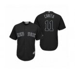 Boston Red Sox #11 Rafael Devers Carita Black 2019 Players' Weekend Replica Jersey