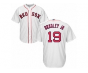Boston Red Sox #19 Jackie Bradley Jr Replica White Home Cool Base MLB Jersey