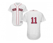 Men Boston Red Sox #11 Rafael Devers White Flexbase Authentic Collection Stitched MLB Jersey