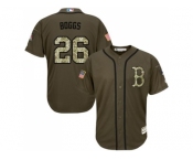 Men Boston Red Sox #26 Wade Boggs Green Salute to Service Stitched MLB Jersey