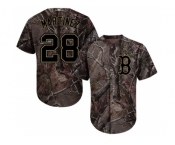 Men Boston Red Sox #28 J. D. Martinez Camo Realtree Collection Cool Base Stitched MLB Jersey