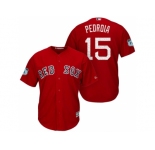 Men's Boston Red Sox #15 Dustin Pedroia 2017 Spring Training Cool Base Stitched MLB Jersey
