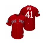 Men's Boston Red Sox #41 Chris Sale 2017 Spring Training Cool Base Stitched MLB Jersey