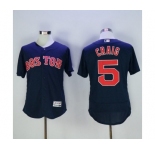 Men's Boston Red Sox #5 Allen Craig Majestic Navy blue Flexbase Authentic Collection Player Jersey