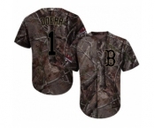 Men's Majestic Boston Red Sox #1 Bobby Doerr Authentic Camo Realtree Collection Flex Base 2018 World Series Champions MLB Jersey
