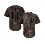 Men's Majestic Boston Red Sox #11 Rafael Devers Authentic Camo Realtree Collection Flex Base 2018 World Series Champions MLB Jersey
