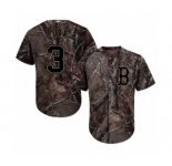 Men's Majestic Boston Red Sox #3 Jimmie Foxx Authentic Camo Realtree Collection Flex Base 2018 World Series Champions MLB Jersey