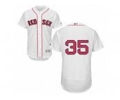 Men's Majestic Boston Red Sox #35 Steven Wright White Flexbase Authentic Collection MLB Jersey