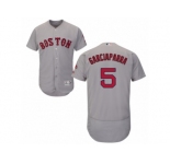 Men's Majestic Boston Red Sox #5 Nomar Garciaparra Grey Flexbase Authentic Collection MLB Jersey