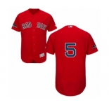 Men's Majestic Boston Red Sox #5 Nomar Garciaparra Red Alternate Flex Base Authentic Collection 2018 World Series Champions MLB Jersey