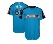 Men's Majestic Boston Red Sox #50 Mookie Betts Replica Blue American League 2017 MLB All-Star MLB Jersey