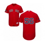 Men's Majestic Boston Red Sox #56 Joe Kelly Red Alternate Flex Base Authentic Collection 2018 World Series Champions MLB Jersey