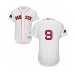 Men's Majestic Boston Red Sox #9 Ted Williams White Home Flex Base Authentic Collection 2018 World Series Champions MLB Jersey