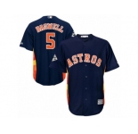 Houston Astros #5 Jeff Bagwell Replica Navy Blue Alternate 2017 World Series Bound Cool Base MLB Jersey
