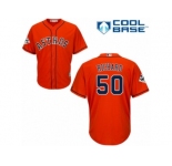 Houston Astros #50 J.R. Richard Replica Orange Alternate 2017 World Series Bound Cool Base MLB Jersey