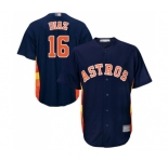 Men's Houston Astros #16 Aledmys Diaz Replica Navy Blue Alternate Cool Base Baseball Jersey