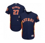 Men's Houston Astros #27 Jose Altuve Navy Blue Alternate Flex Base Authentic Collection 2019 World Series Bound Baseball Jersey